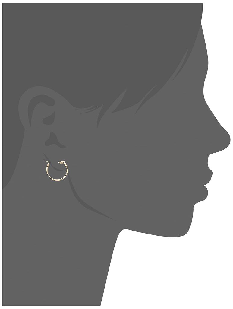 Double Hoop K1O Yellow Earrings, Gold, PG_8214J_-01