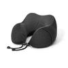 Cationic Cool Feeling U-shaped Pillow, Slow Rebound Memory Foam Neck Support Travel Pillow for Office Nap