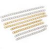50pcs 4x3mm 5/7cm Stainless steel Gold Bulk Necklace Extension Chain Tail Extender Bracelet Chains For Jewelry Making Findings