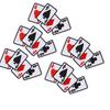 5pcs Poker Ace Clothes Patch Iron On Playing Card Applique DIY T Shirt Fabric Sticker