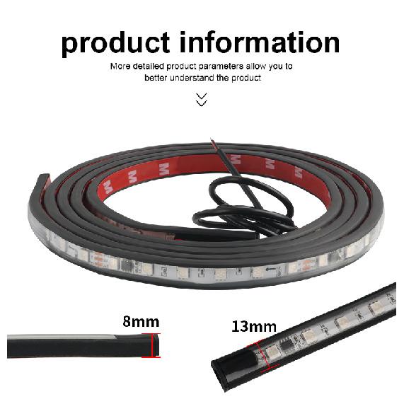 12V/24V Truck Lights Led Strips RGB Ambient Light Brake Warning Driving Lights Bar Colorful Atmosphere Lamp Auto Exterior Parts Neon Lights 4