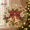 Living Room Holiday Decor Christmas Faux Pearl Art Hanging Ornament Kit, Acrylic Glowing Gift Ideas for Tree Window, DIY Festive Pendant Home Party