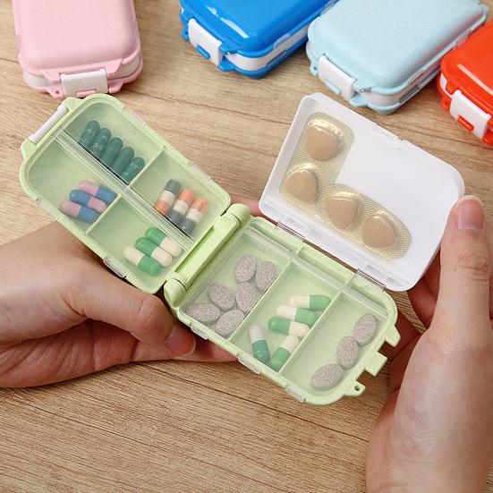 Pillendose mit 3-Schicht-Design Großer Behälter mit starken Schnallen Auslaufsicherer Wochenorganizer für Reisen