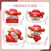 Dashboard Decor 4-Piece God Of Wealth Figurine Computer Decorations For Office Computer Room Laptop Bedroom Home TV Men Work