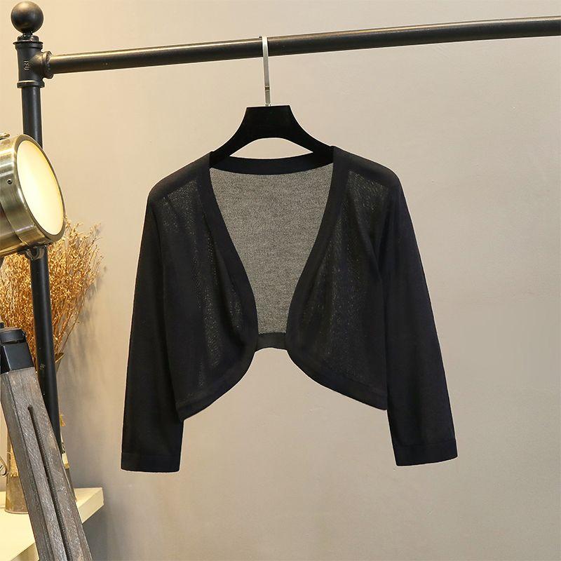 Ice Silk Suspender Skirt Shawl Ultra-Thin Cardigan Cheongsam