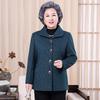 Fashionable Spring Autumn Outerwear for Senior Women Luxury Grandma Clothing Stylish