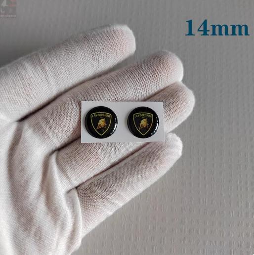 

Car Logo Crystal Resin Material Calf Lamborghini Decoration Stickers For Lamborghini Urus Huracan Aventador Premium Accessory
