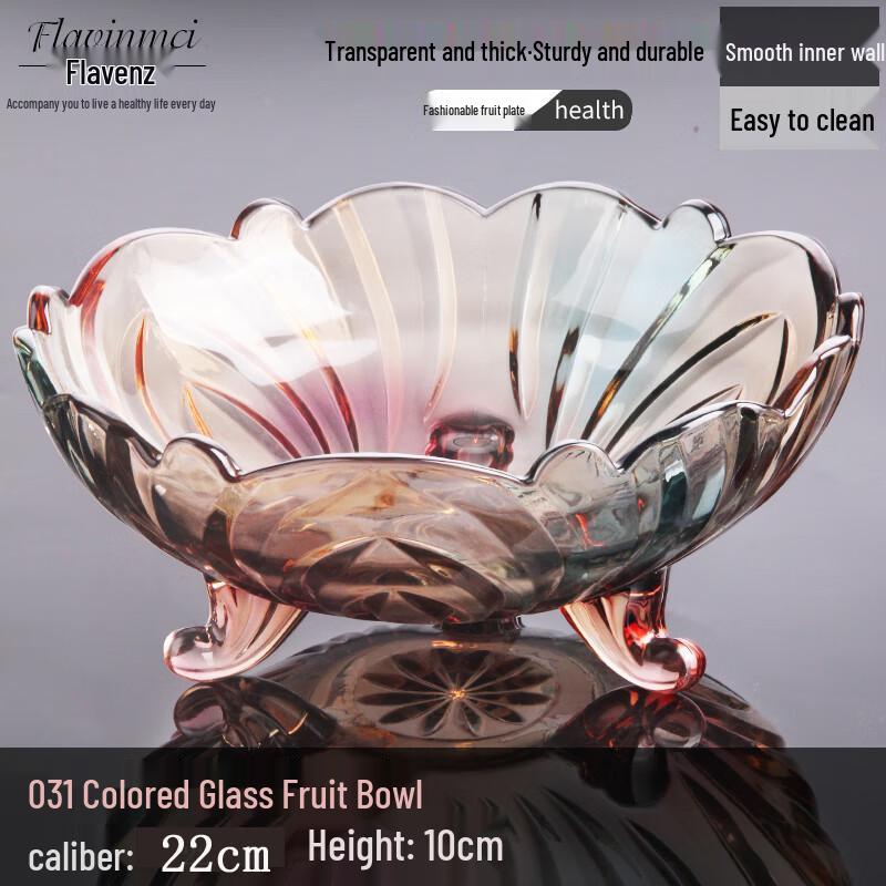 Křišťálová mísa na ovoce v severském stylu