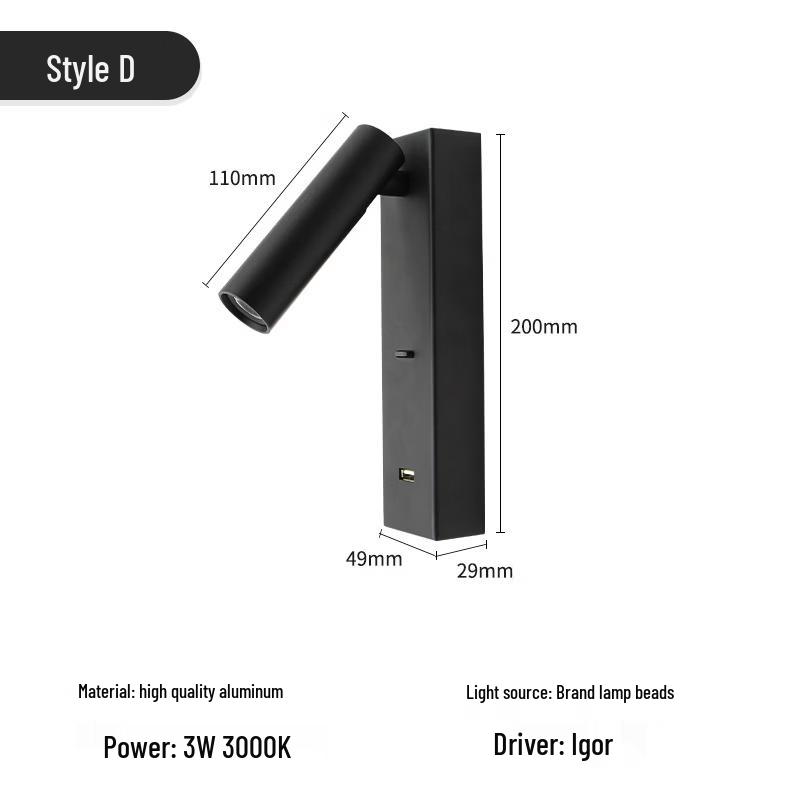 

Mengpao D-019 Bedside Reading Wall Lamp