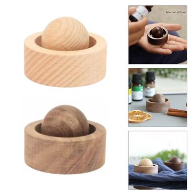 Natürlicher Holz Ätherischer Öl Diffusor Ball Handgefertigtes Massivholz Aromatherapie Dekor Für Zuhause Büro Und Autonutzung