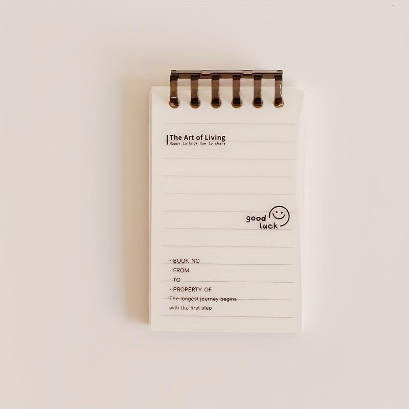 3PCS Simple PP Waterproof Loose-leaf This Horizontal Line Cartoon Pocket This 6-hole Loose-leaf Plastic Ring Buckle Removable Portable Notepad