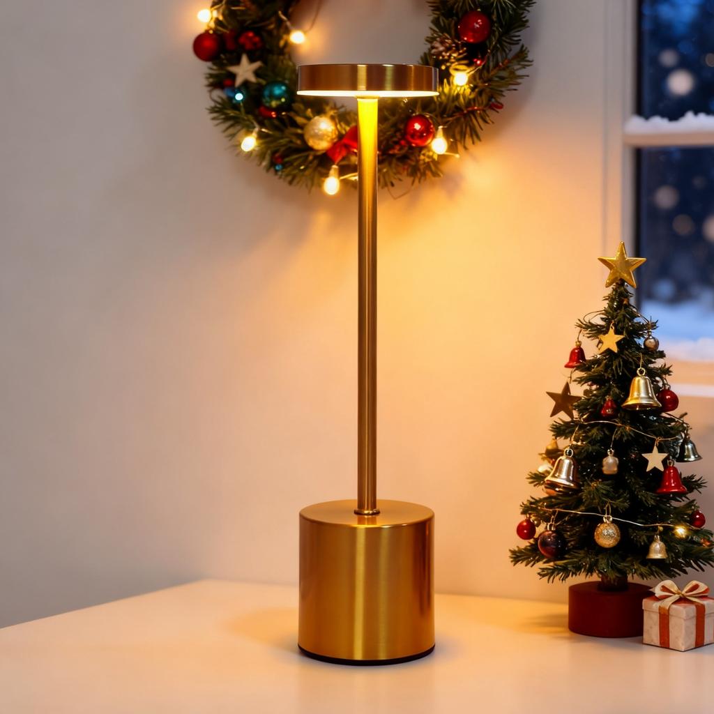 Minimalist LED rechargeable touch desk lampwiththree color bedside creative environment light bar outdoor decoration night light