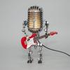Retro Metal Microphone Robot Lamp