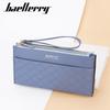 Pu Leather Ladies Wallet With Zipper Long Purse For Daily Use And Water Resistance
