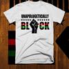 Unapologetically Black T-Shirt African Map Panther Party Wakanda Roots New