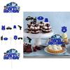 Police Theme Birthday Cake Decorations With Paper Cake Toppers For Party Celebration