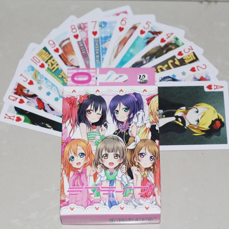 

Anime Lovelive Kousaka Honoka Poker Cards Minami Kotori Cartoon Collectibles Accessories