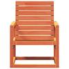 Vidaxl Garden Chair, Waxed Brown, 57.5X63X76 Cm, Pine Wood