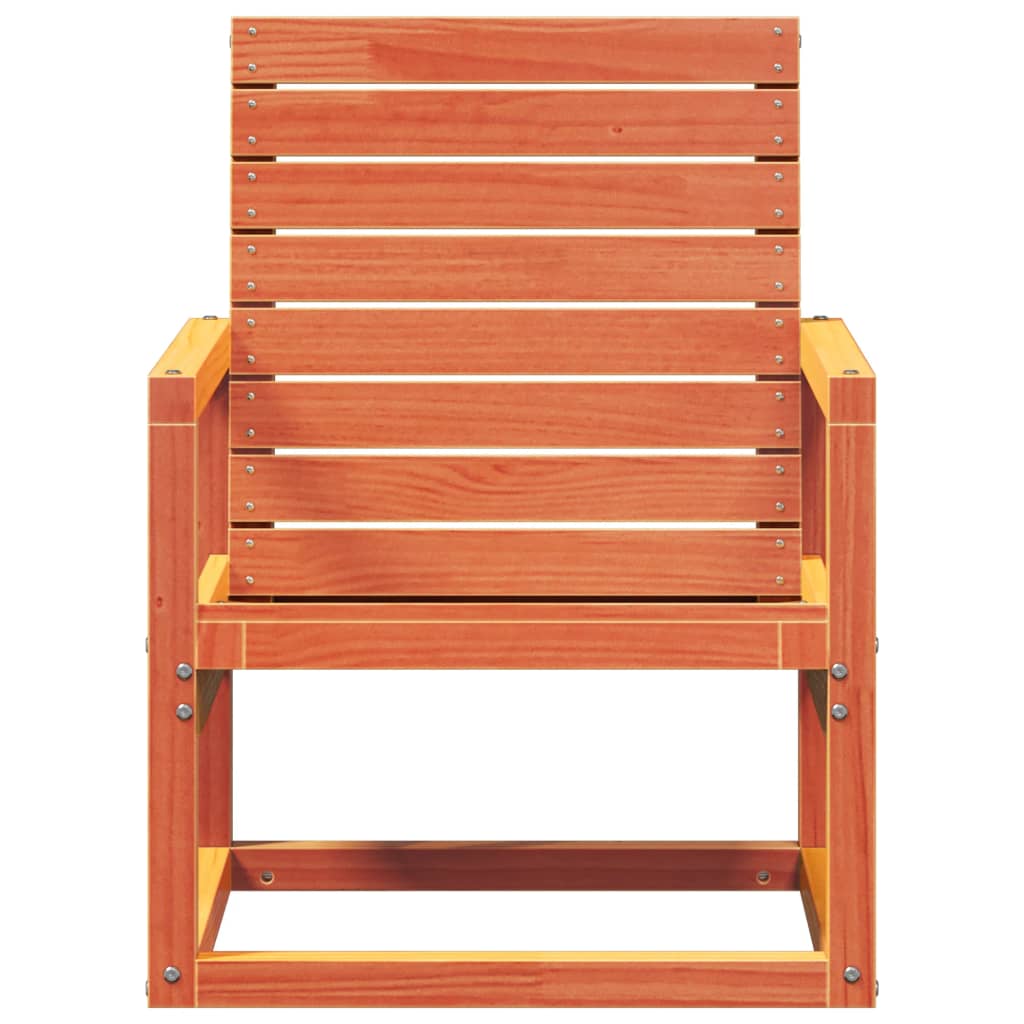Vidaxl Garden Chair, Waxed Brown, 57.5X63X76 Cm, Pine Wood