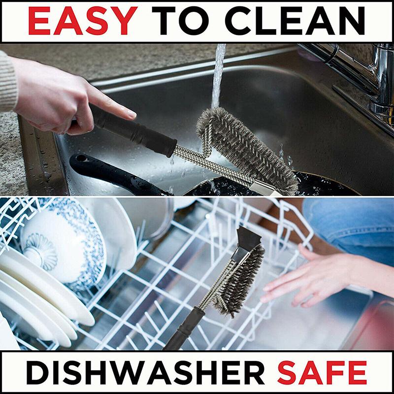 Bbq Grill Brush Scrubber Barbecue Cleaning Tool Stainless Steel Wire