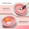Silicone Foldable Makeup Brush Cleaner with Gentle Bristle Care