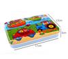 Kindergarten Children Wooden Puzzle 9/12/15/20 Pcs 4 in 1 Cartoon Animal Jigsaw with Iron Box Kids Educational Toy