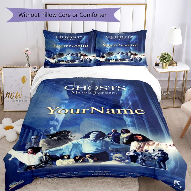 Michael Jackson 135 Customize Your Name Bedding Set Breathable Duvet Cover with Pillowcases Home Decoration Birthday Gift