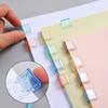 Push Clip for File Organization Test Paper Storage Classification Binder Sturdy Sliding Clip for Documents Office Supplies