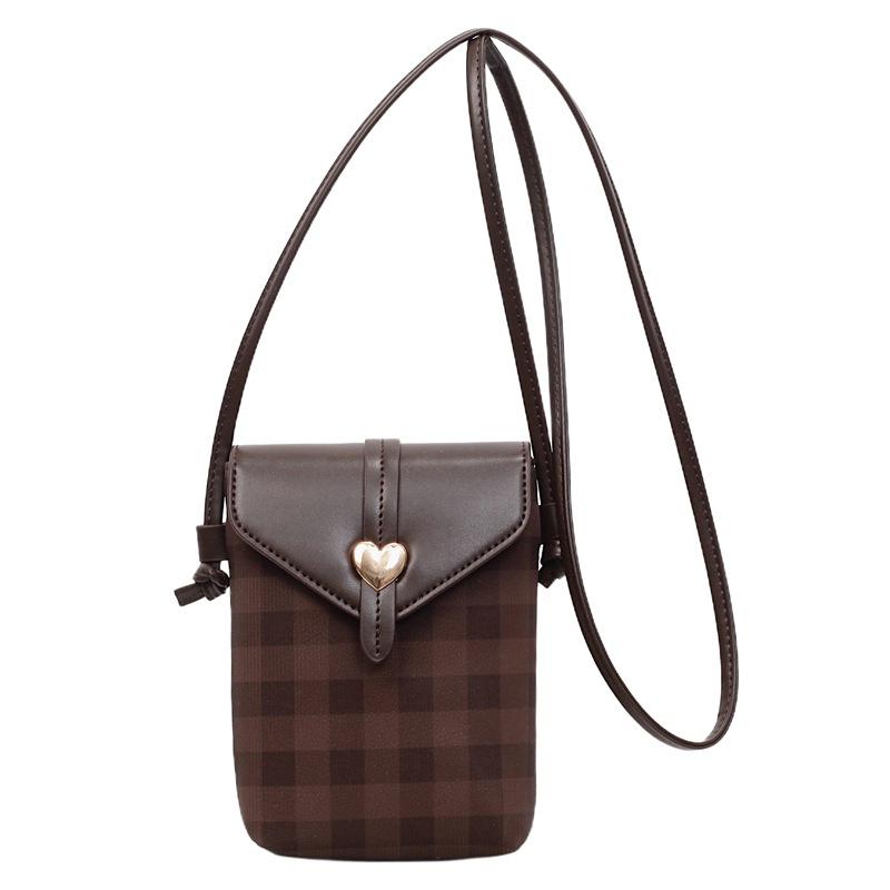 Mobile Phone Satchel Women's Bag New Women's Messenger Bag Commuter Shoulder Bag Small Square Bag Pu Handbag