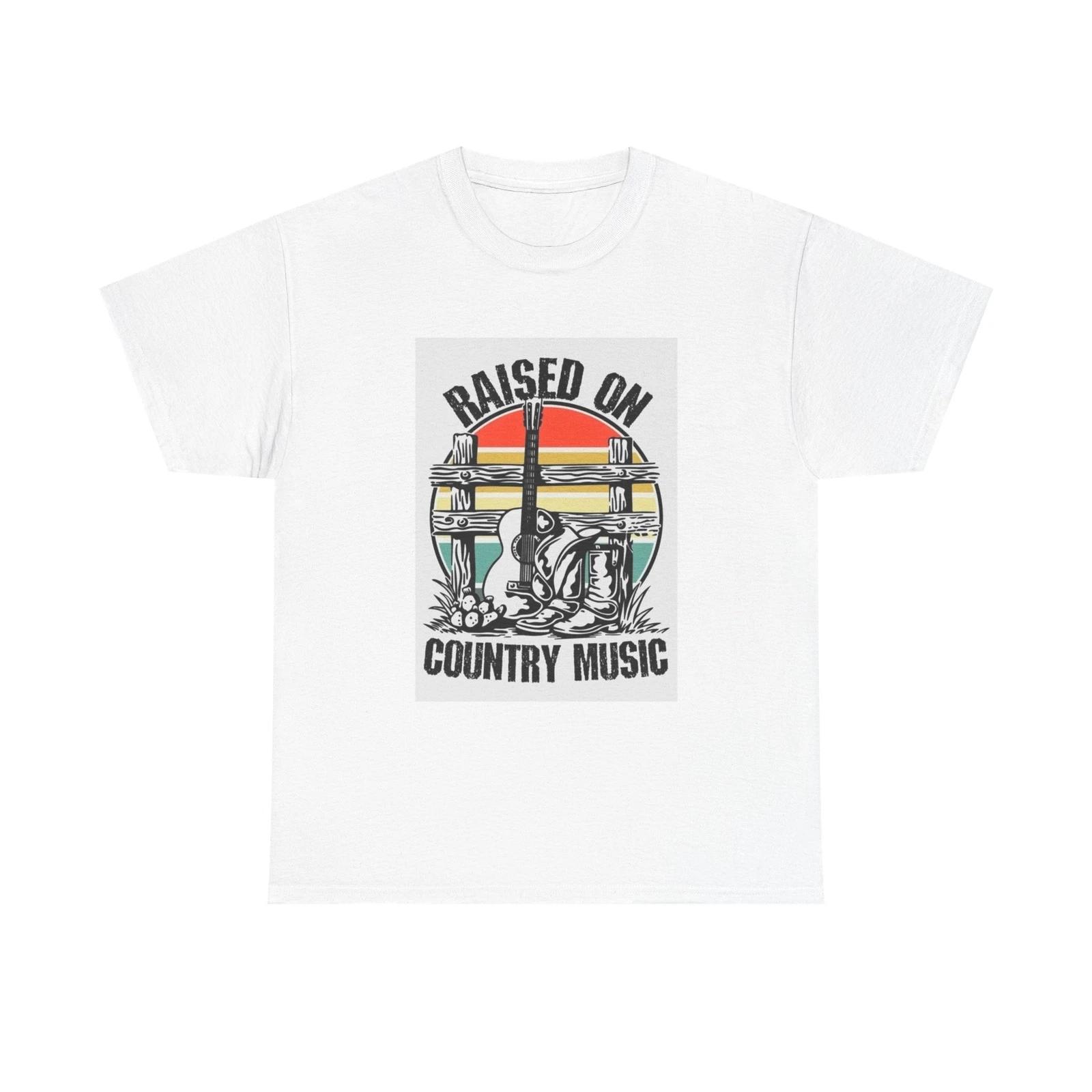 Men s and Women s T-shirts Raised On Country Music XXXL