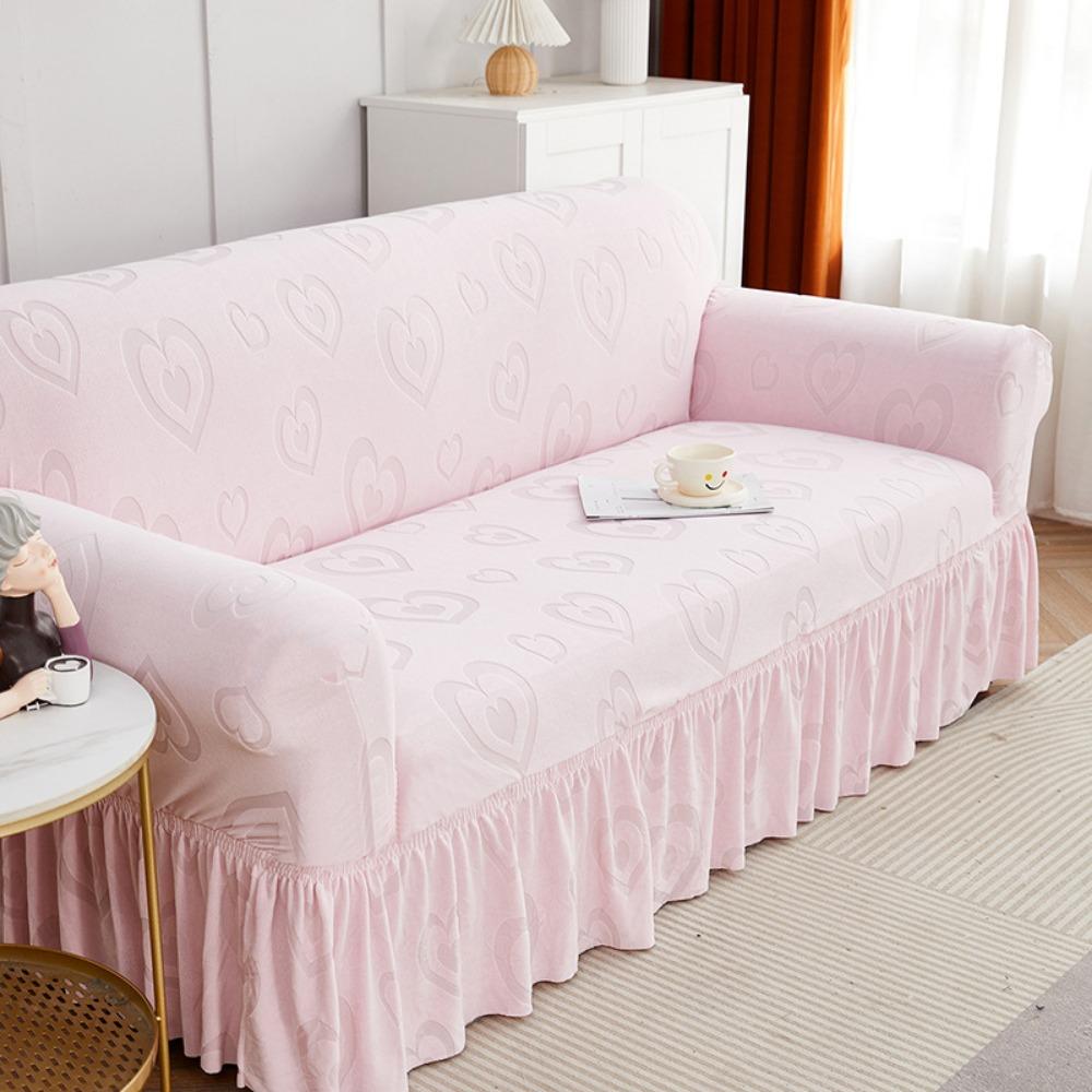 Thickened Skirt Jacquard Sofa Cover Full Coverage Universal Slip Proof Dustproof Sofa Cushion Cover