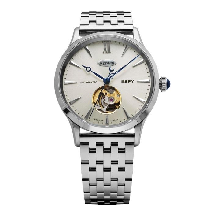 KENTEX Watch Automatic ESPY Dress Open Heart E660M-02 Silver