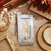 Vintage Feather Bronze Metal Bookmark with Chain Pendant - Perfect for Book Lovers and Writers