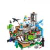 Minecraft Building Blocks Cave Base Set with Lift Mechanism, Village House Toy for Boys
