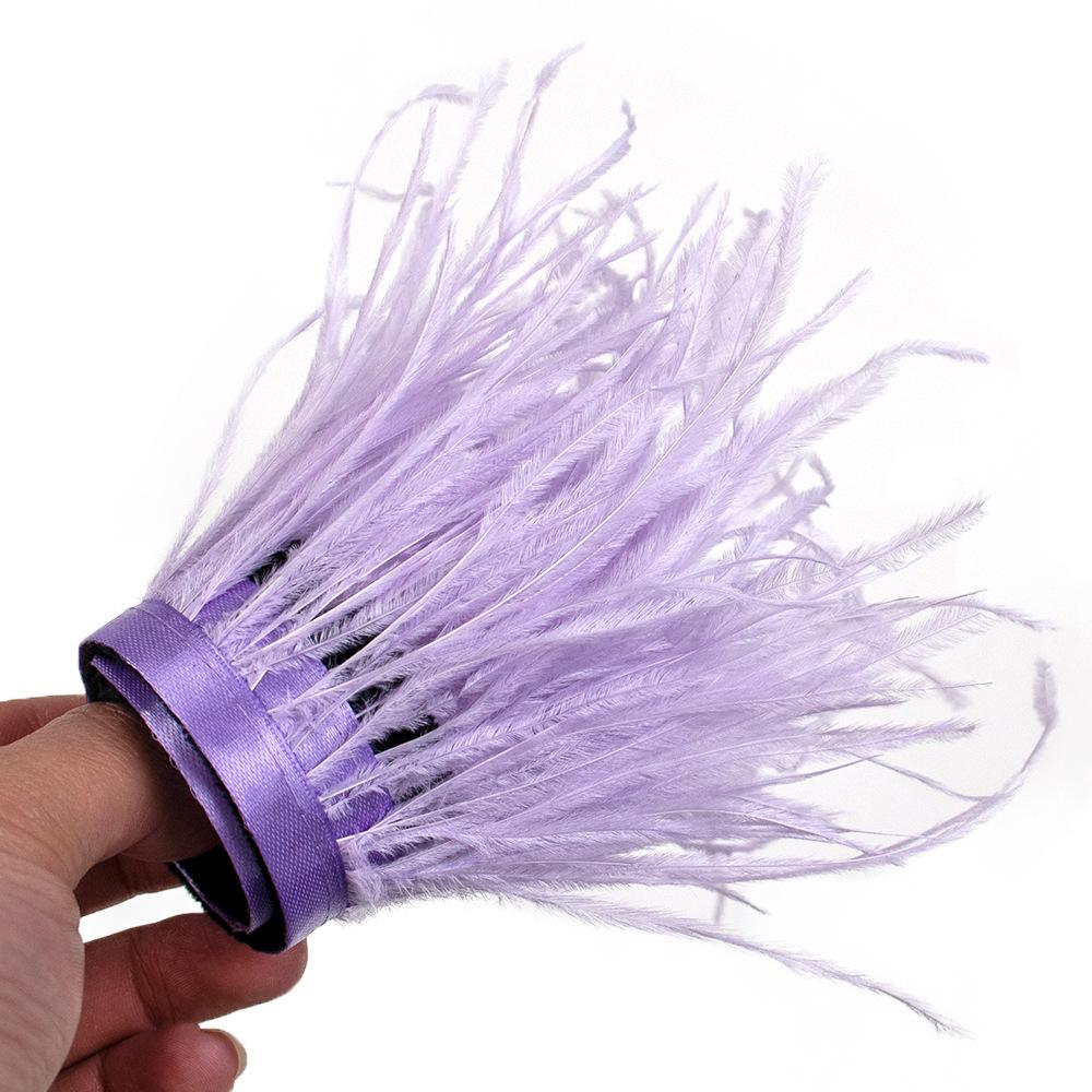 New Fairy Feather Ring Bracelet Ostrich Feather Feather Wrist Flower Ornaments Toys Stage Performance Tools