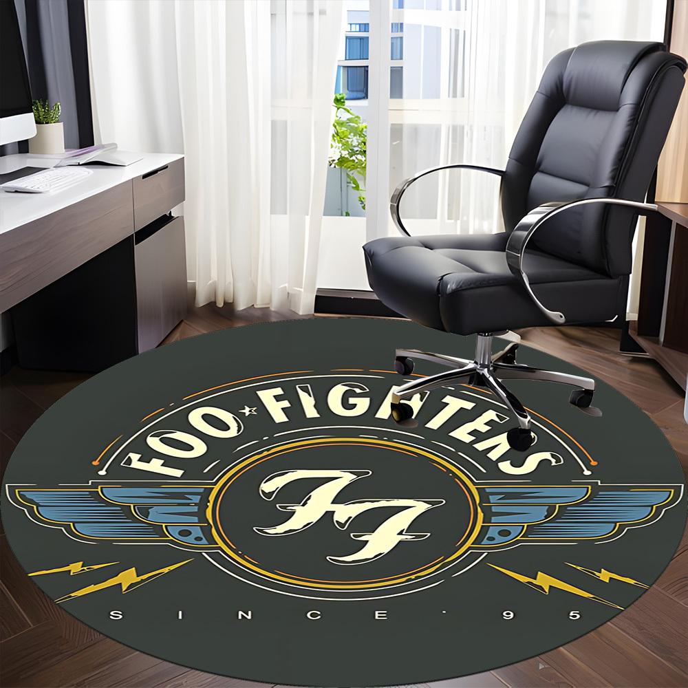 1pz Tappeto per Sedia Banda Foo Fighters per Ufficio Antiscivolo, Leggero, Lavabile in Lavatrice per Decorazioni Ufficio Festività