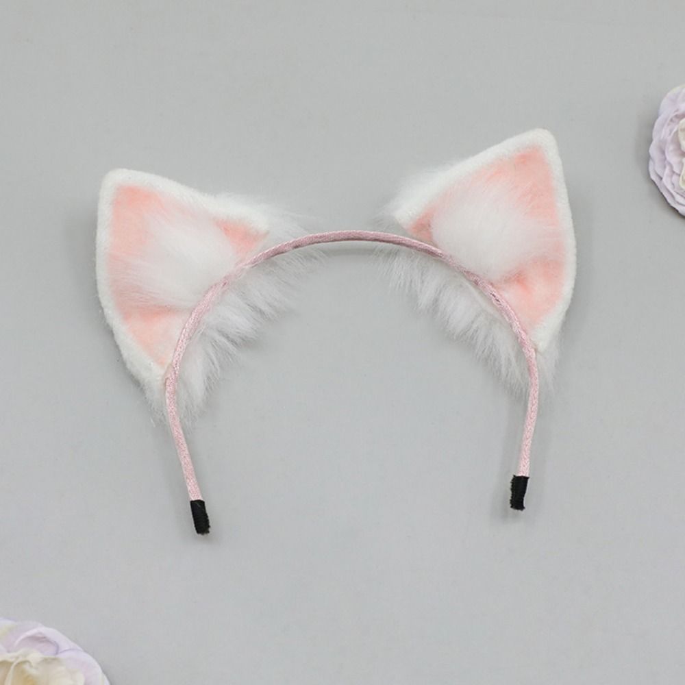 Tails 20cm Plush Doll Headwear Ear Cat Wolf Ears Headwear for Cotton Doll  Cotton Stuffed Dolls