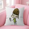 Art YYoshitomo NNaras Pillow Gift Home Office Decoration Bedroom Sofa Car Cushion Cover Case 45x45