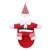 1Set Xmas Pet Clothes Polyester Santa Dog Costume Hat Christmas Party Winter Cozy Outfit Xmas Party Pet Clothing
