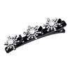 5x Sparkling Crystal Stone Braided Hair Clips Tooth-Shaped Non-Slip Bang Hairpin