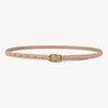 Simple Retro-Style Women's Slim Leather Belt - Fashion Accessory