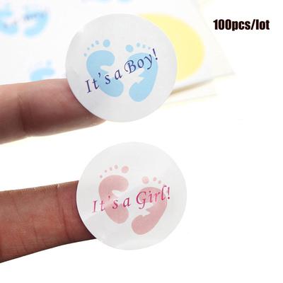 100 Stickers 3x3cm Boys And Girls Self-adhesive Stickers Labels Candy Box Decoration Gift Bag Stickers