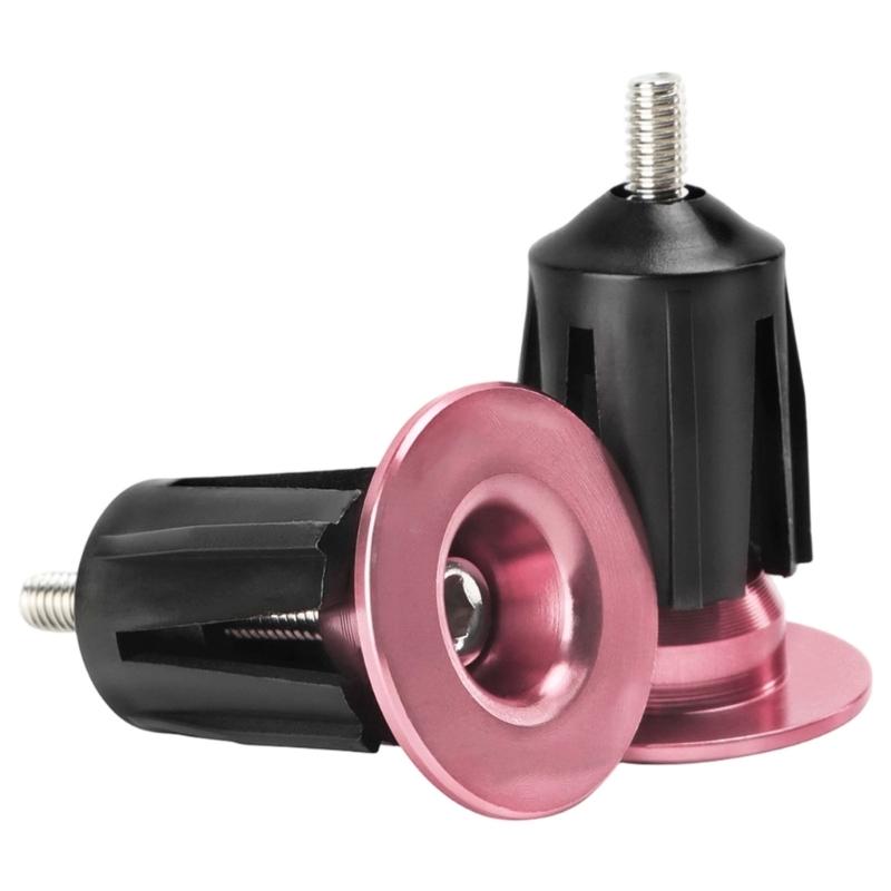 Universally Fit Aluminum Bike Handlebar End Cap Easy To Install Handlebar End Plugs For Various Riding Conditions