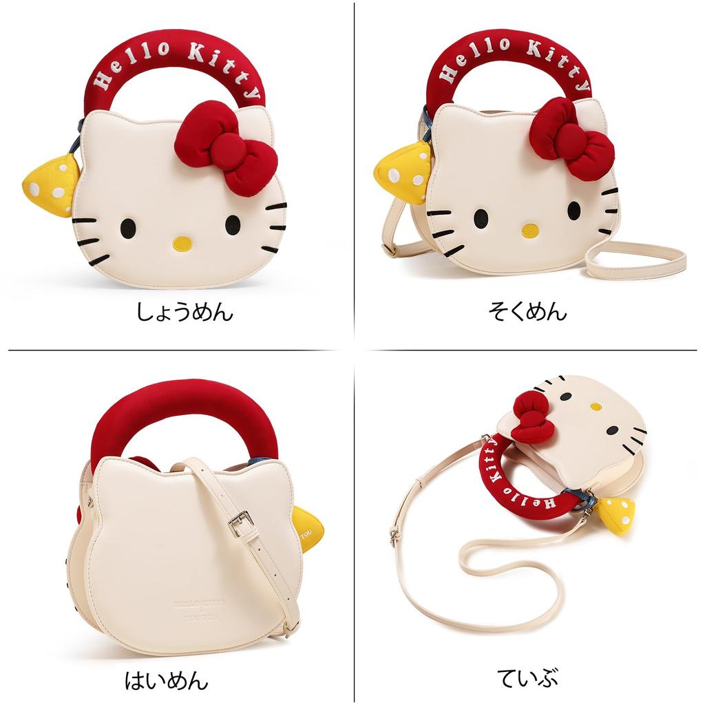 Hello Kitty Shoulder Bag for Made with Materials and Featuring a Cute Cat A Popular Gift for Perfect for and [Toutou] [Official] Women, High-Quality