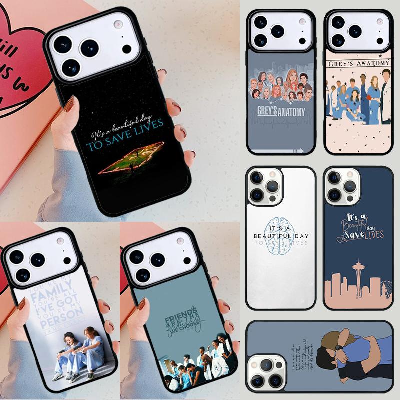 Greys Anatomy soft Phone Case For iPhone 17 Air 14 15 13 12 Max Cover For Apple 14 15 16 16e 11 Pro Max Plus