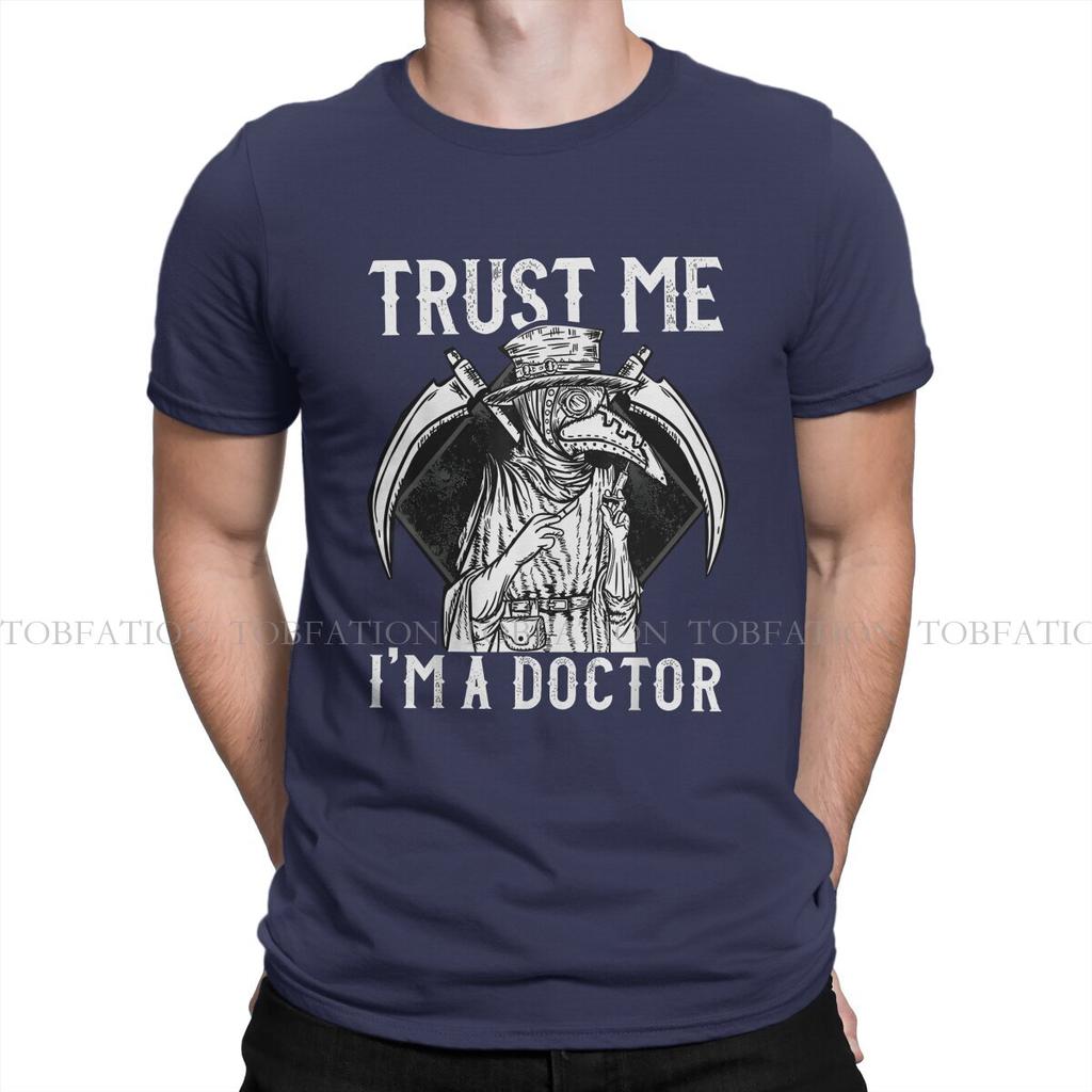 Trust Me Im A Doctor Steampunk L Men Tshirt Plague Doctor Crewneck Tops 100 Cotton T Shirt Humor Top Quality Gift Idea