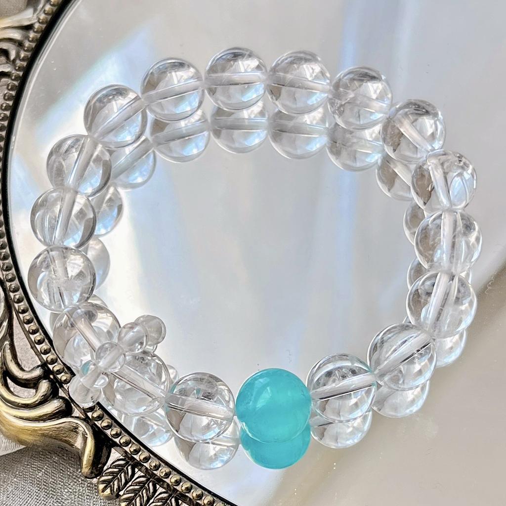 10M Natural White Crystal Design Bracelet Bracelet