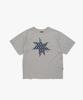 Liomeu Signature Denim Applique Short Sleeve T-Shirt_Melange