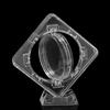 Rotatable Coin Container Box Floating Coin Protector Sleeves Durable Coin Display Case  Collectors