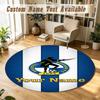 Round Rug Custom NameBristol Rovers Pattern Non Slip Carpet Home Floor Decor